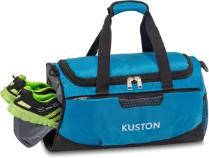 Kuston Sports Gym Bag with Shoes Compartment Travel Duffel Bag for Men and Women