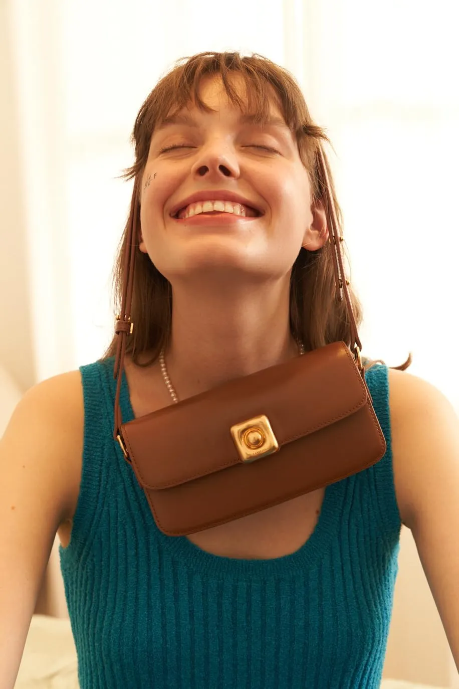 LA FESTIN Leather Crossbody Bags for Women, Designer Adjustable Strap Shoulder Bag