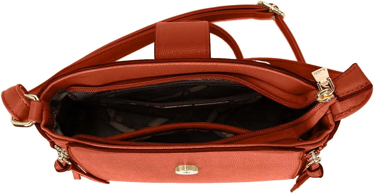 LA TERRE Lightweight Medium Crossbody Bag, Crossbody Purse Shoulder Bag for Women with Adjustable Strap