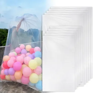 Large balloon bags(10 Pcs), balloon transport and ransparent giant storage bags 59x98 inches(5pcs) 47x59 inches(5pcs)