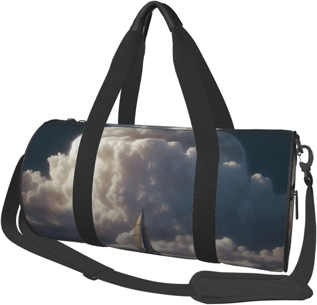 Large Capacity Travel Bag Canoe Travel Duffle Bag with Adjustable Strap Foldable Sports Gym Bag for Men Women Carry On Luggage Weekend Bag