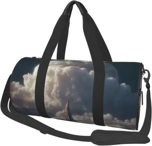 Large Capacity Travel Bag Canoe Travel Duffle Bag with Adjustable Strap Foldable Sports Gym Bag for Men Women Carry On Luggage Weekend Bag