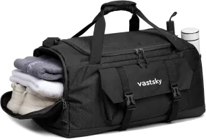 Large Gym Duffle Bags Mens Womens with Shoes Compartment & Wet Pocket,Sport Tote Bags Swimming Yoga,Travel Duffel Bag for Plane,Weekend overnight carry-on bag hospital waterproof travel bag