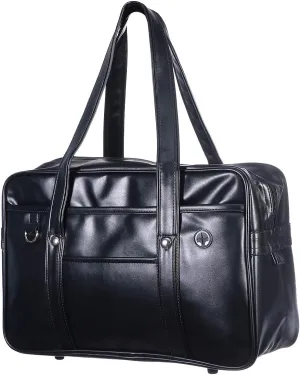 Large Japanese Shoulder Bag, Portable Commuter Bag, Faux Leather Tote Bag Japanese Bag for Adults Men Cospaly