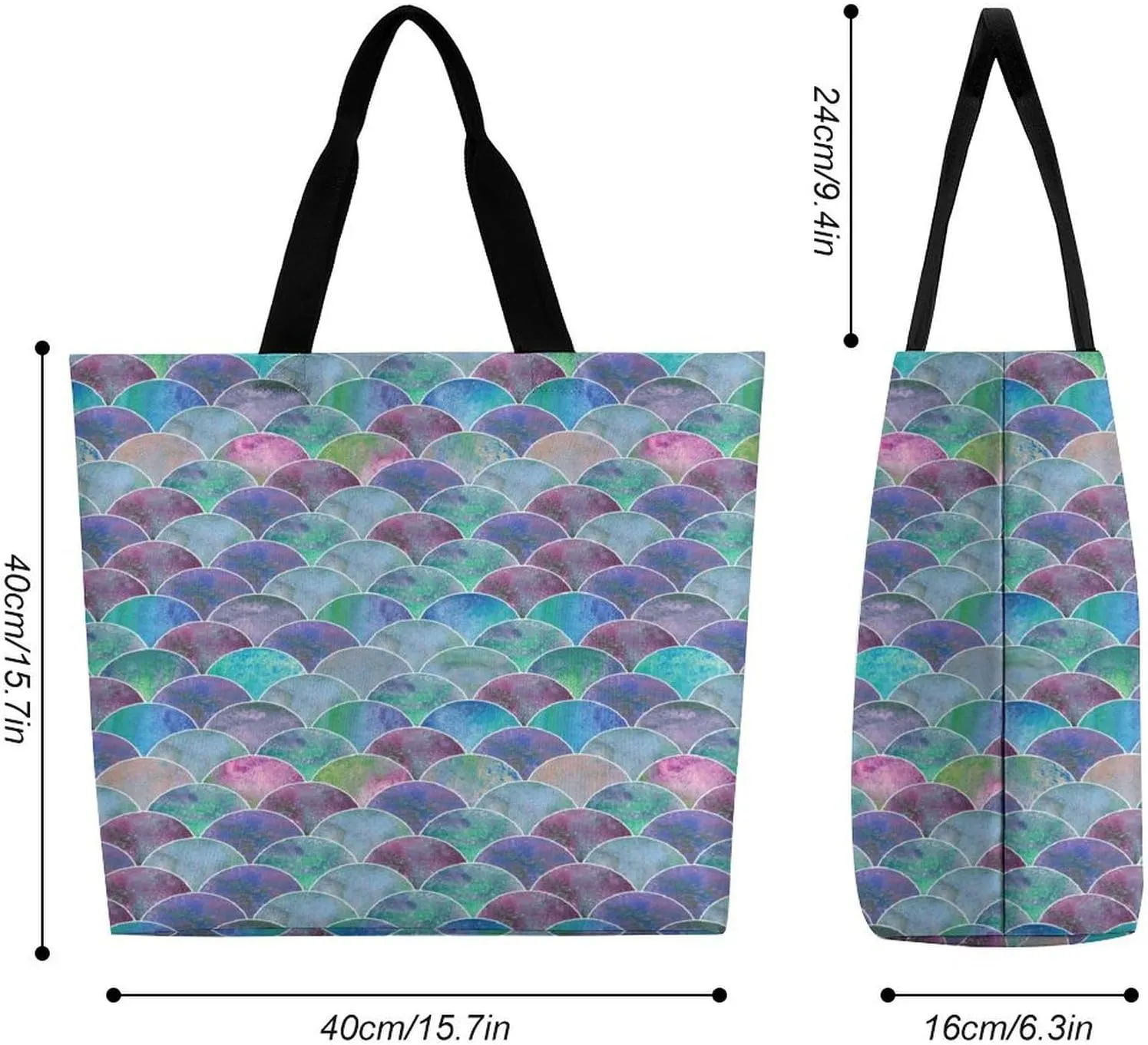 Large Tote Top Handle Bag, Shopping Handbag Big Polyester Shoulder Hand Bags