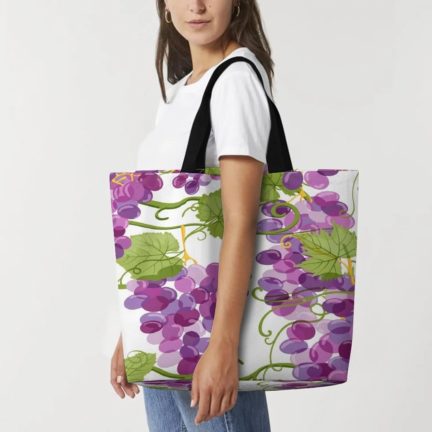 Large Tote Top Handle Bag, Shopping Handbag Big Polyester Shoulder Hand Bags