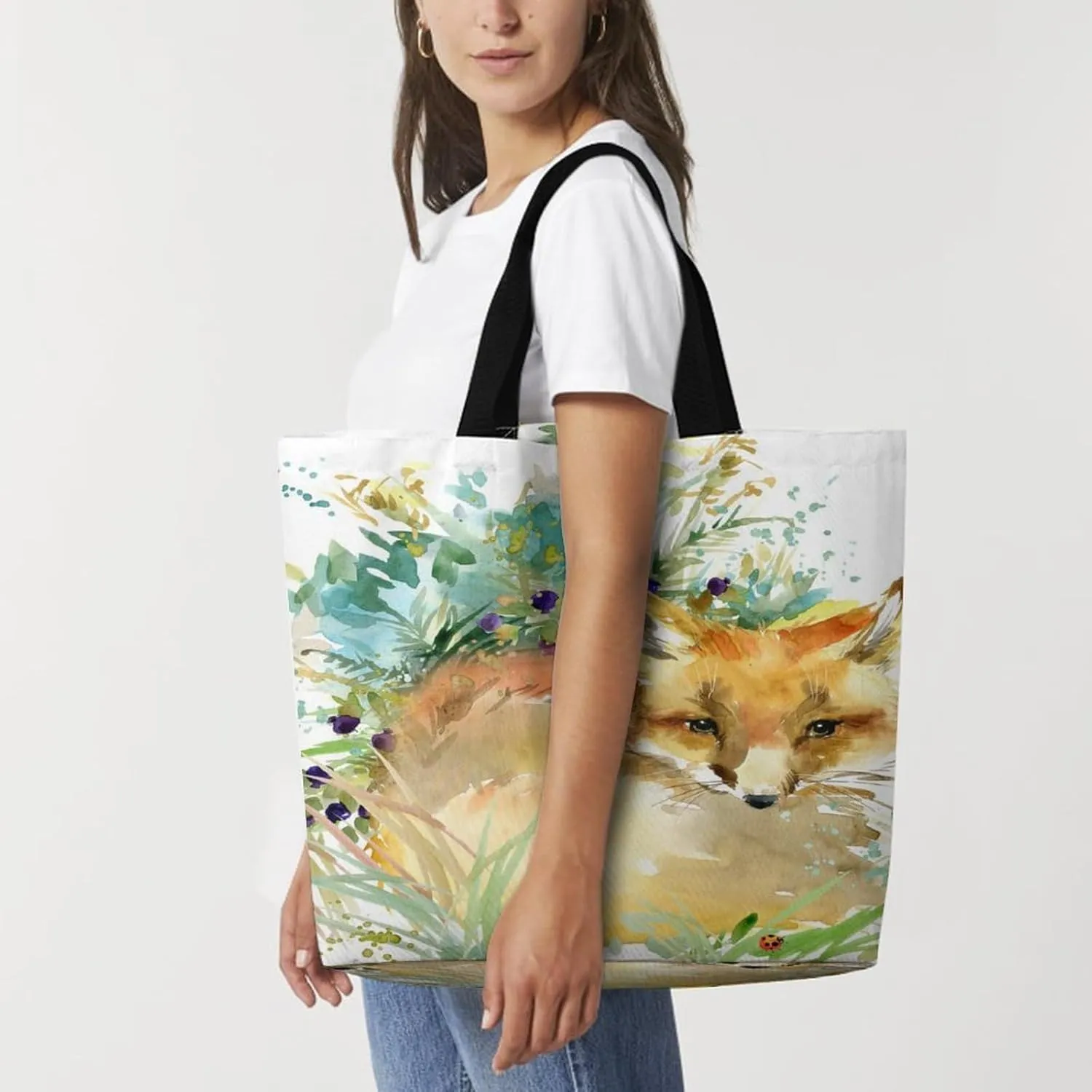 Large Tote Top Handle Bag, Shopping Handbag Big Polyester Shoulder Hand Bags