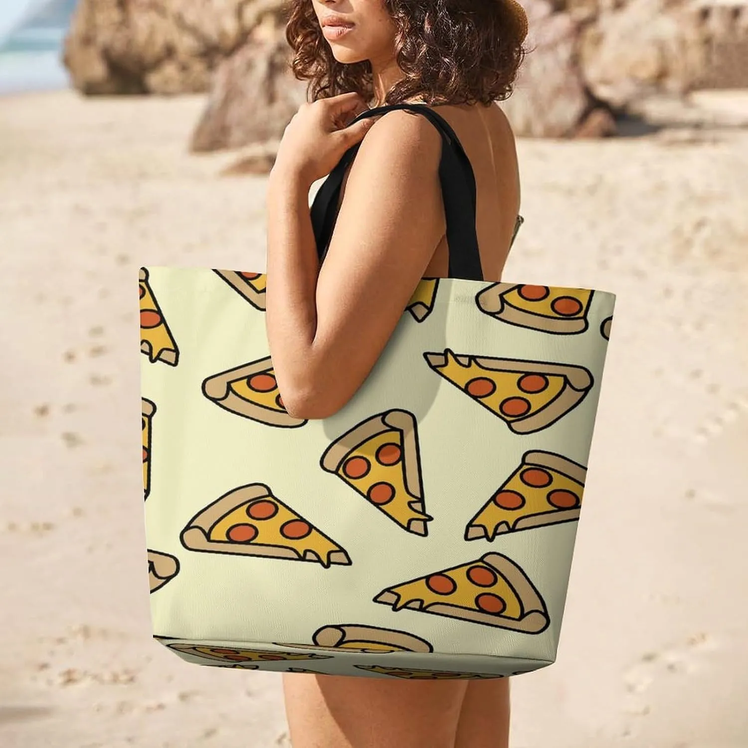 Large Tote Top Handle Bag, Shopping Handbag Big Polyester Shoulder Hand Bags
