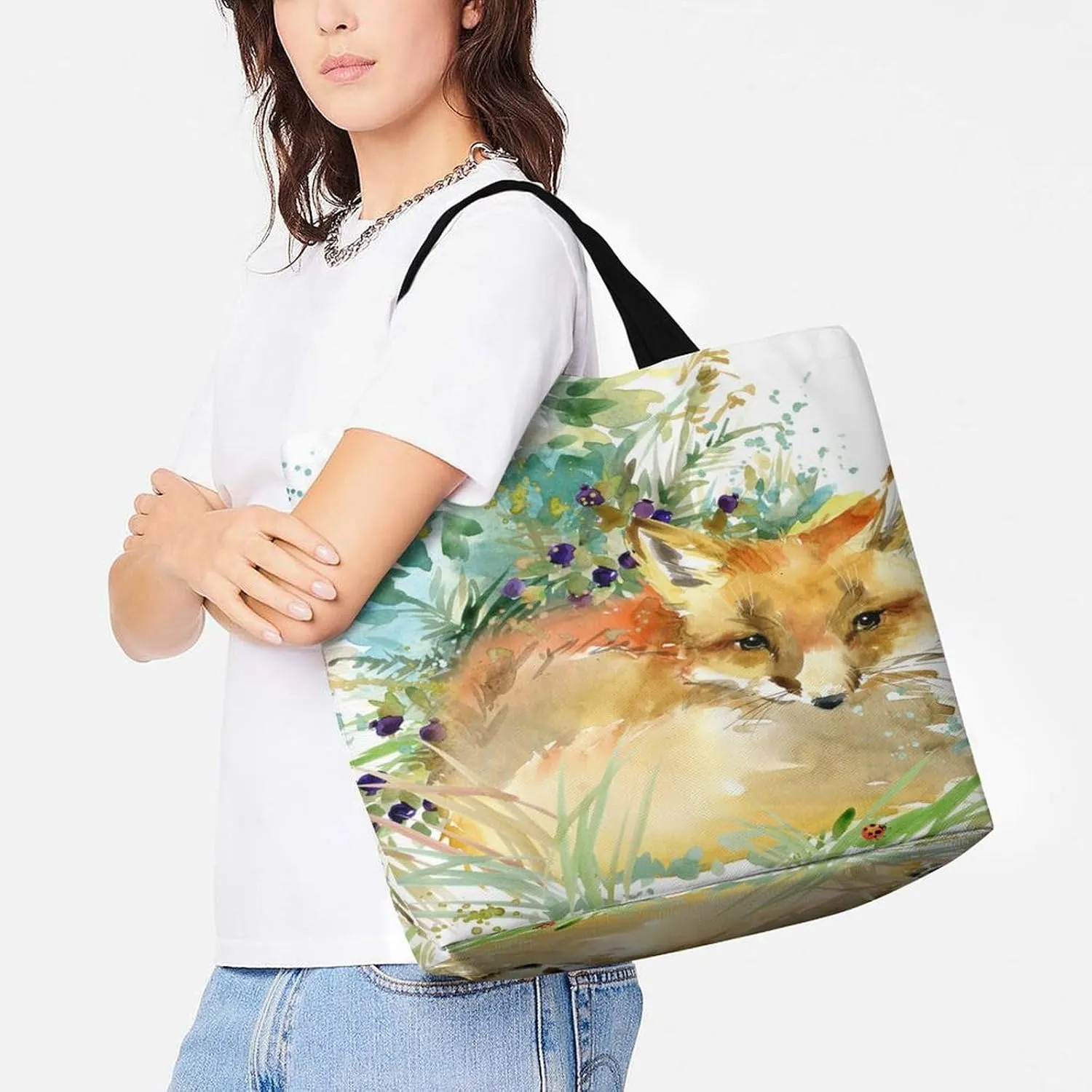 Large Tote Top Handle Bag, Shopping Handbag Big Polyester Shoulder Hand Bags