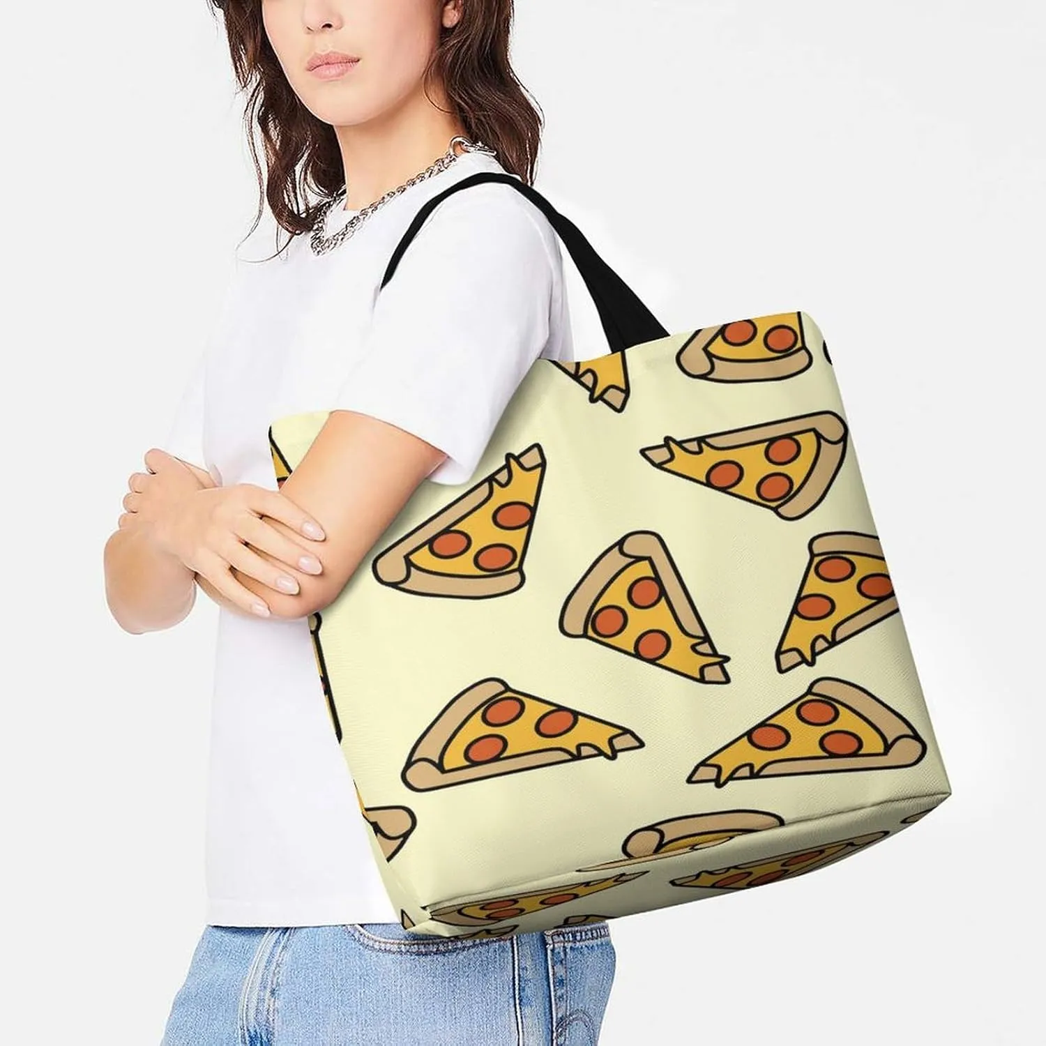 Large Tote Top Handle Bag, Shopping Handbag Big Polyester Shoulder Hand Bags