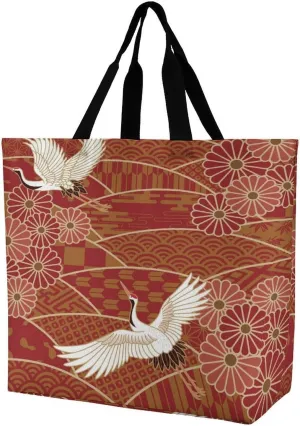 Large Tote Top Handle Bag, Shopping Handbag Big Polyester Shoulder Hand Bags