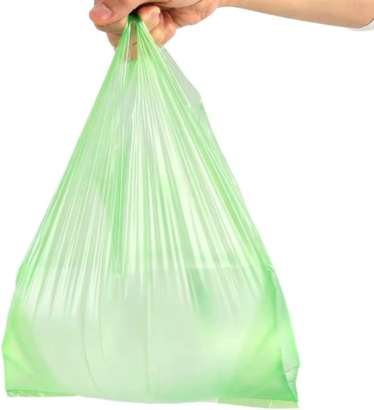 LazyMe T Shirt Bags, Plastic Bags with Handles for Merchandise, Retail Shopping and St. Patrick's Day, Bolsas De Plastico Para Negocio, 12x20 Inch (Green, 200pcs)