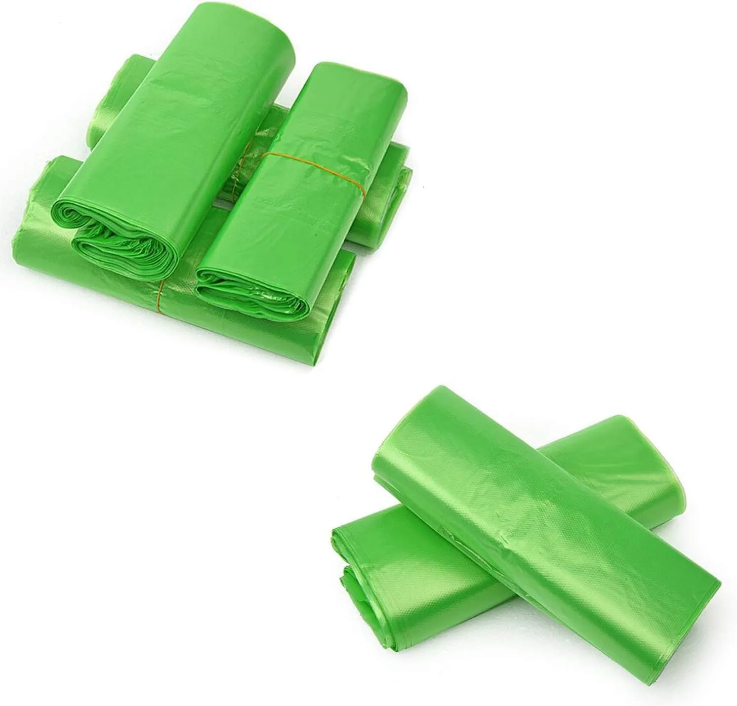 LazyMe T Shirt Bags, Plastic Bags with Handles for Merchandise, Retail Shopping and St. Patrick's Day, Bolsas De Plastico Para Negocio, 12x20 Inch (Green, 200pcs)