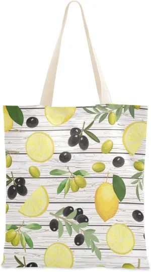 Leaf Canvas Tote, Fashionable Reusable Grocery Shopping Cloth Bags, Big Capacity Shoulder Bag with Pockets, For Women Work