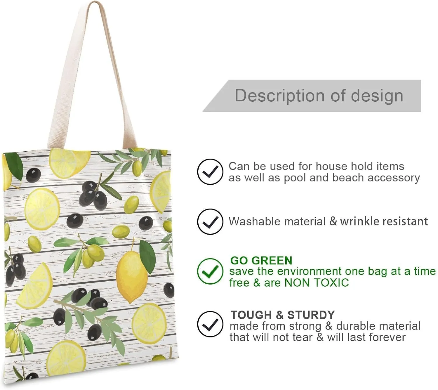 Leaf Canvas Tote, Fashionable Reusable Grocery Shopping Cloth Bags, Big Capacity Shoulder Bag with Pockets, For Women Work
