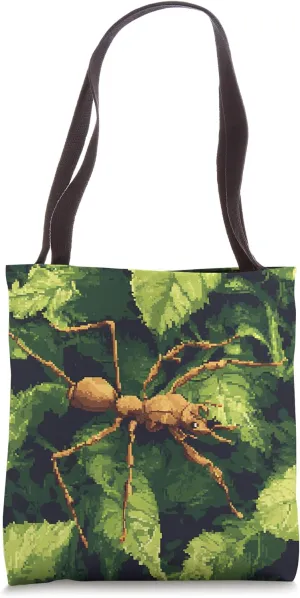 Leafcutter Ant 8bit Animal Wildlife Pattern Decor Tote Bag