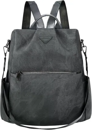 Leathario Women Backpack Purse Anti-Theft Vegan Leather Small Casual Daypack Shoulder Mini Bookbag for College Travel Work