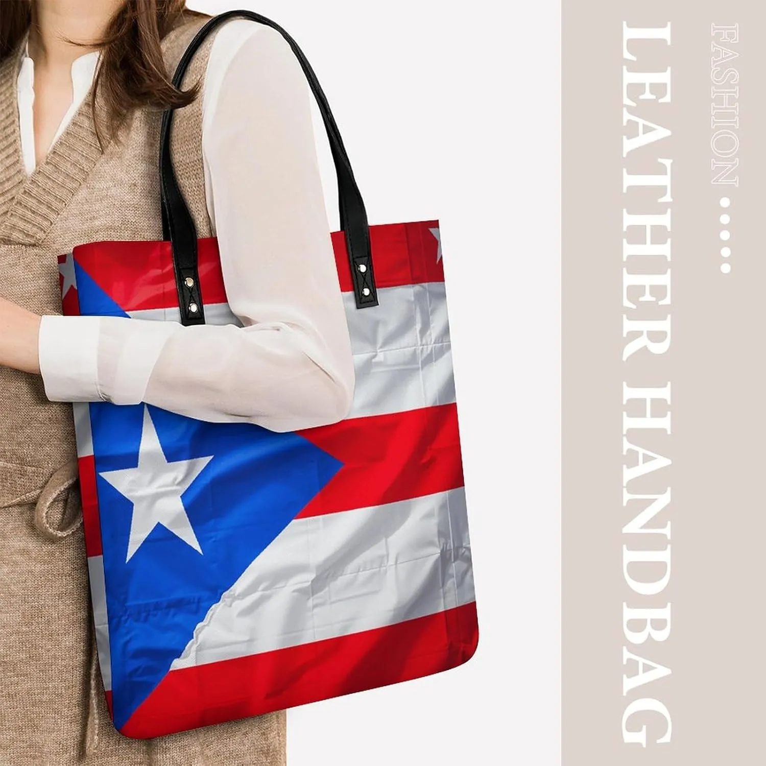Leather Handbag for Women Tote Bag with Magnetic Buckle Bald Eagle Crossbody Bag Shoulder Bags