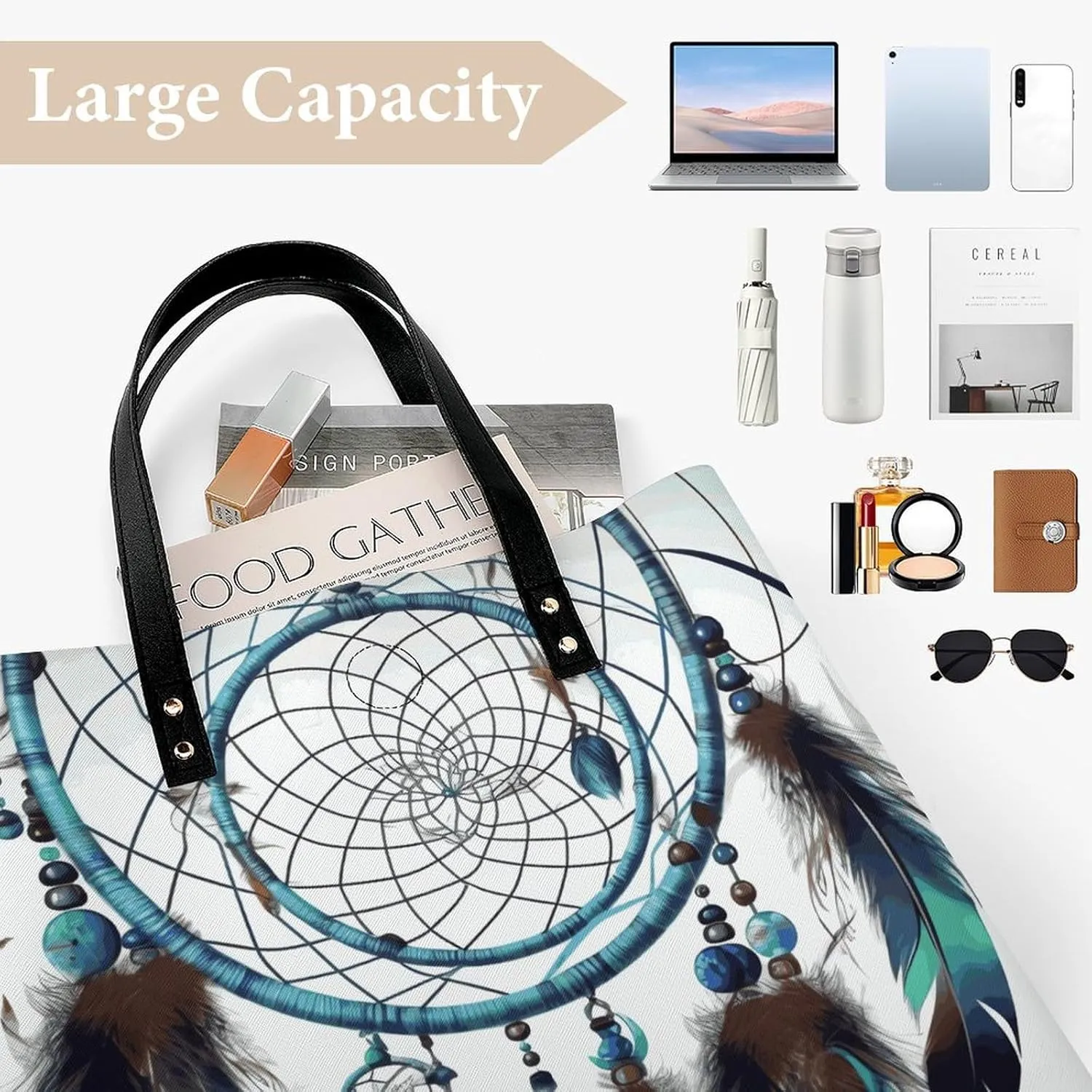 Leather Handbag for Women Tote Bag with Magnetic Buckle Kiwi Slice Crossbody Bag Shoulder Bag
