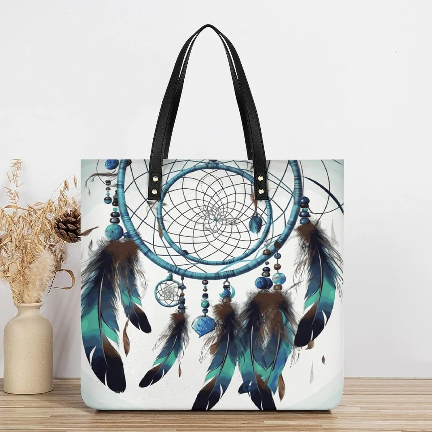 Leather Handbag for Women Tote Bag with Magnetic Buckle Kiwi Slice Crossbody Bag Shoulder Bag