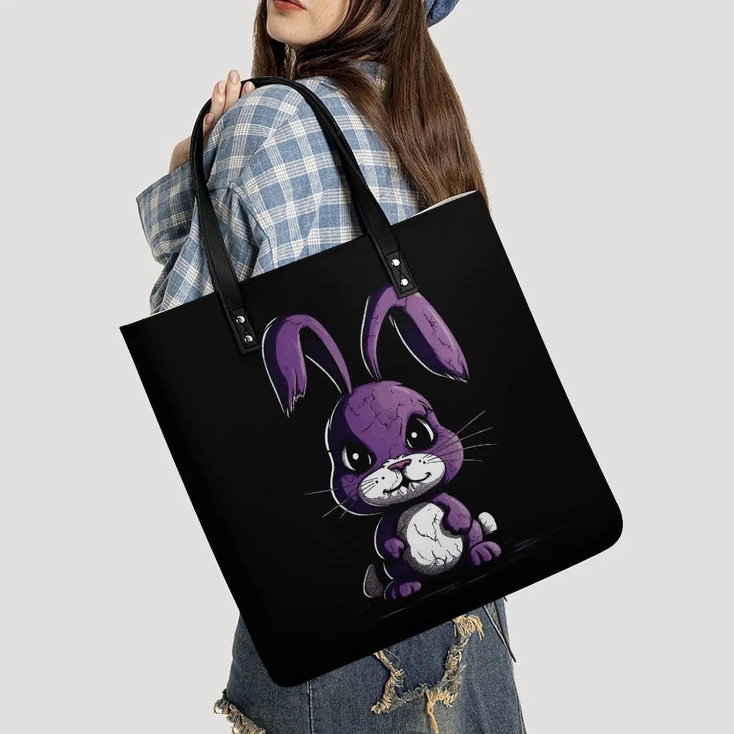 Leather Handbag for Women Tote Bag with Magnetic Buckle Pixel Shaped Heart Crossbody Bag Shoulder Bag