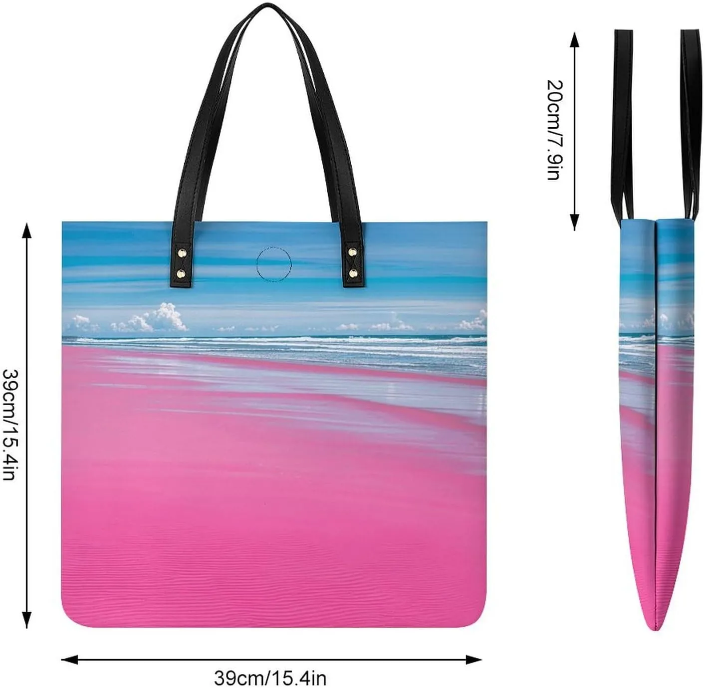 Leather Handbag for Women Tote Bag with Magnetic Buckle Pixel Shaped Heart Crossbody Bag Shoulder Bag