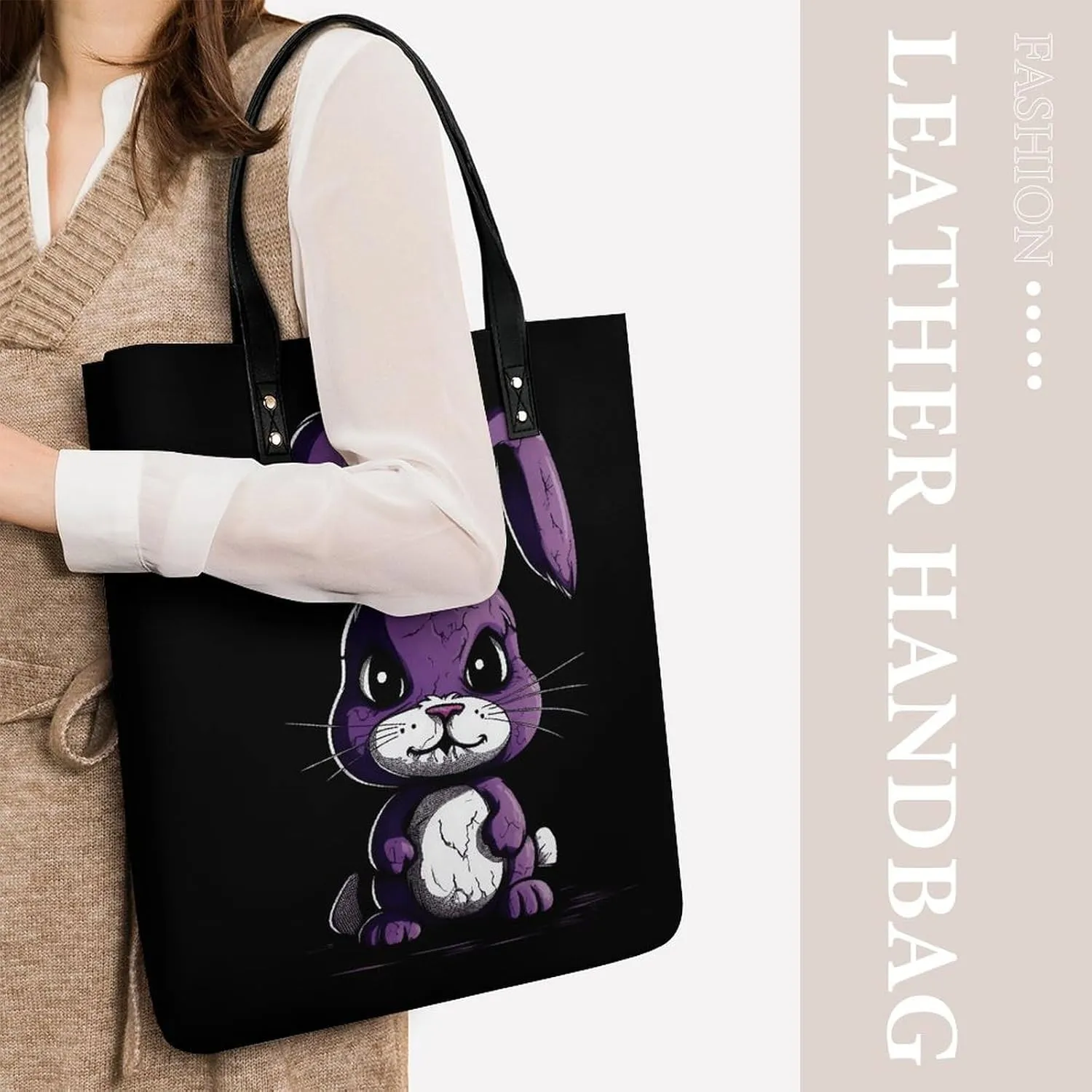 Leather Handbag for Women Tote Bag with Magnetic Buckle Pixel Shaped Heart Crossbody Bag Shoulder Bag