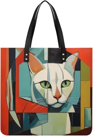 Leather Handbag for Women Tote Bag with Magnetic Buckle Rocks And Pebbles Crossbody Bag Shoulder Bags