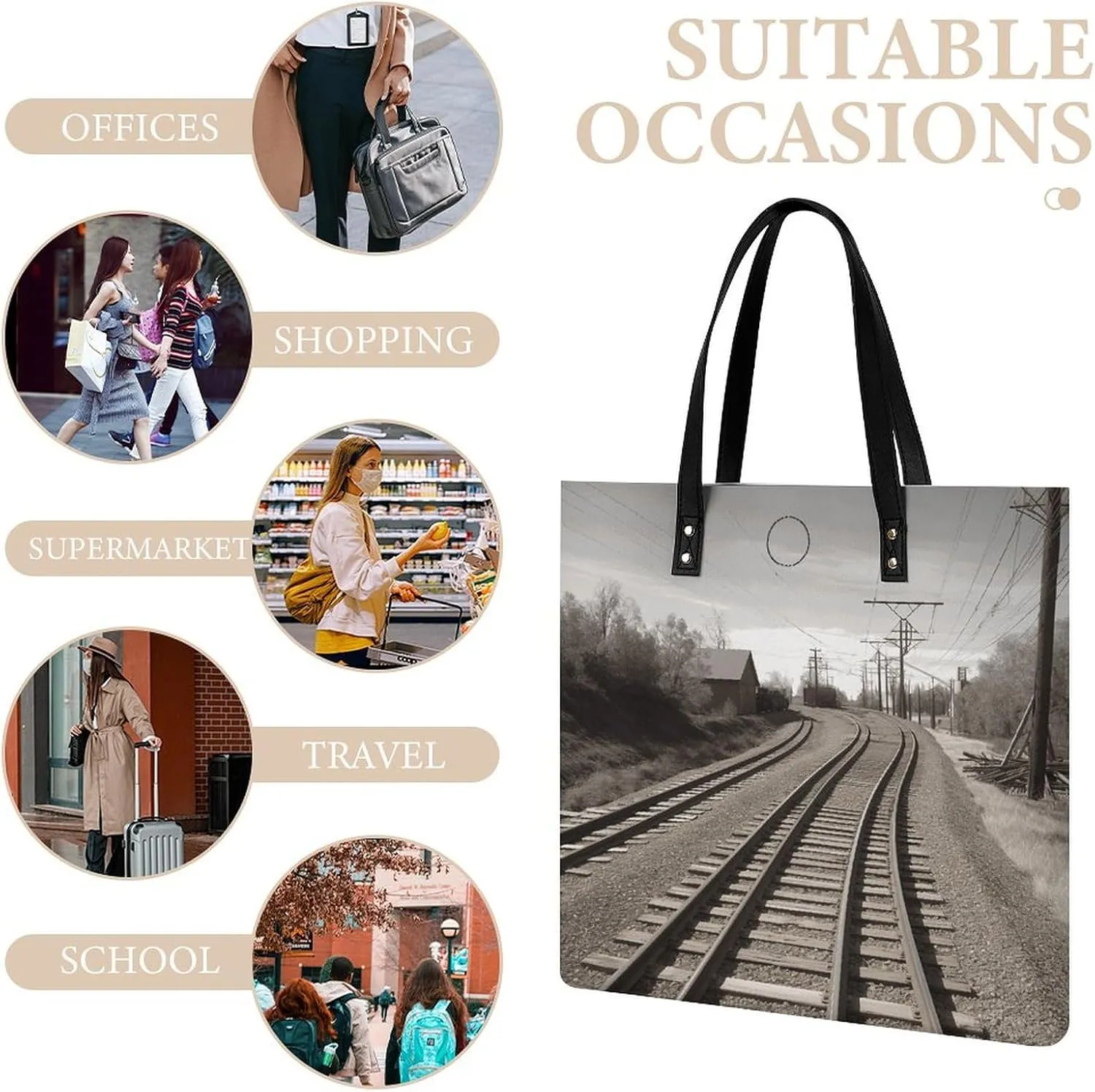 Leather Handbag for Women Tote Bag with Magnetic Buckle Vintage Octopus Crossbody Bag Shoulder Bags