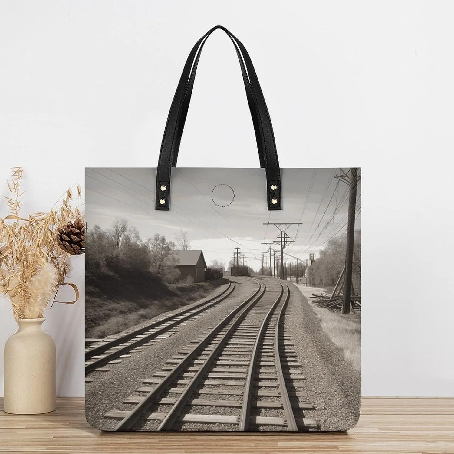 Leather Handbag for Women Tote Bag with Magnetic Buckle Vintage Octopus Crossbody Bag Shoulder Bags