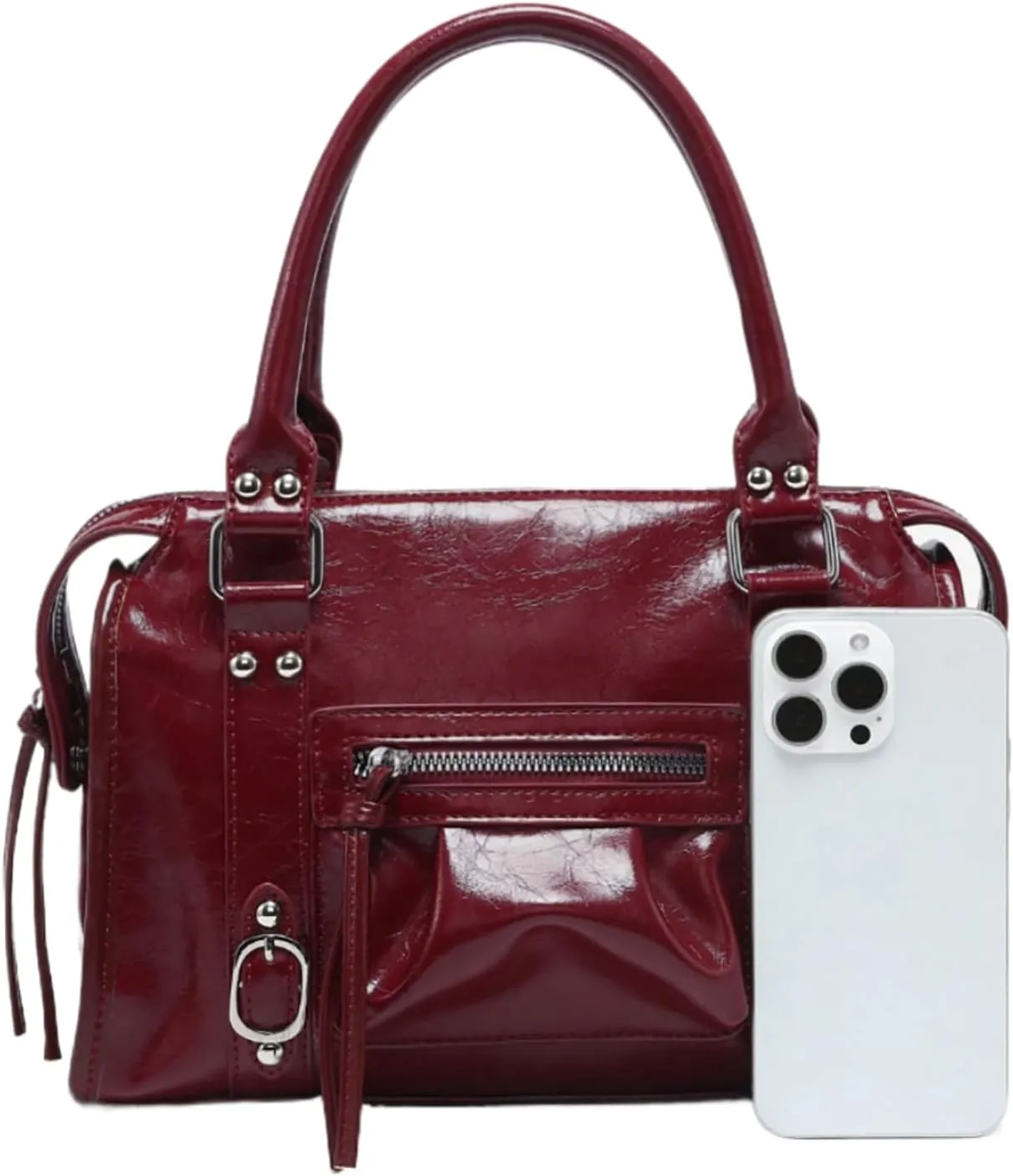 Leather Tote Bag for Women Vintage Hobo Western Crossbody Shoulder Bag Trendy Anti-thief Lady Purses Handbags