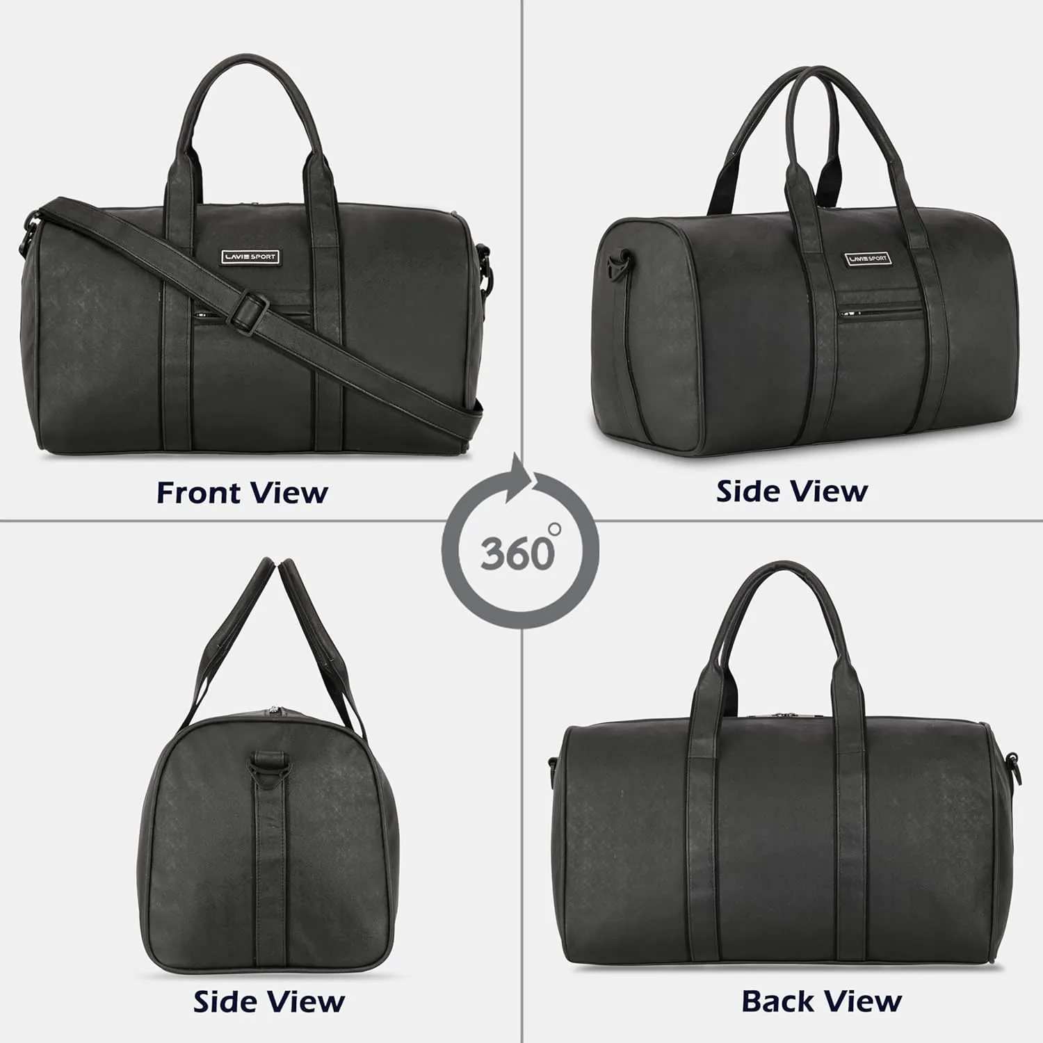 Leatherette Unisex Everyday Bag | Stylish & Spacious Weekender Travel Bag | Captain Duffle Bag | Captain Gym Bag