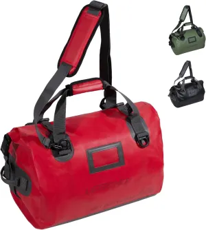 LEGEND Waterproof Duffel Bag - Heavy Duty Duffle Bag for Outdoor, Camping, Boating & Travel, Premium PVC Dry Duffel Bag, Motorcycle Dry Bag with Durable Strap & Handles with Large Storage - 40L Red