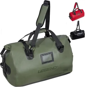 LEGEND Waterproof Duffel Bag - Heavy Duty Duffle Bag for Outdoor, Camping, Boating & Travel, Premium PVC Dry Duffel Bag, Motorcycle Dry Bag with Durable Strap & Handles with Large Storage - 60L Green