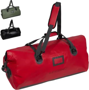 LEGEND Waterproof Duffel Bag - Heavy Duty Duffle Bag for Outdoor, Camping, Boating & Travel, Premium PVC Dry Duffel Bag, Motorcycle Dry Bag with Durable Strap & Handles with Large Storage - 80L Red