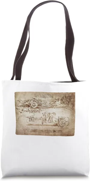 Leonardo da Vinci Wonderful Machine: Chariot Classic Artwork Tote Bag