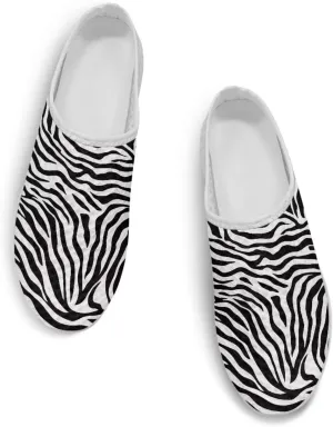 Leopard Print Mule Shoes for Women Slip on Low Top Garden Clogs Mesh Loafers EVA Sole Mule Sneakers US6-13.5