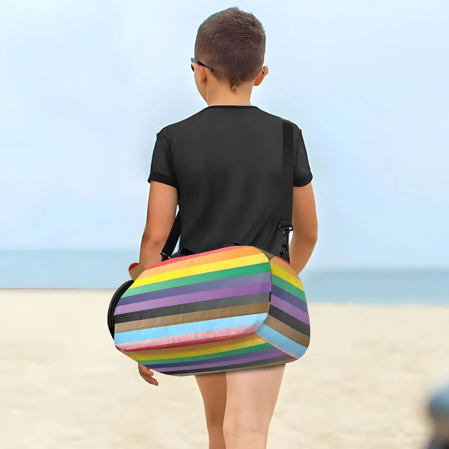 Lgbt Pride Flag Lgbtq Rainbow Travel Duffle Bags Girls Tote Overnight Weekender Duffel Carry on Duffel Bag Boys Dance Kids Luggage