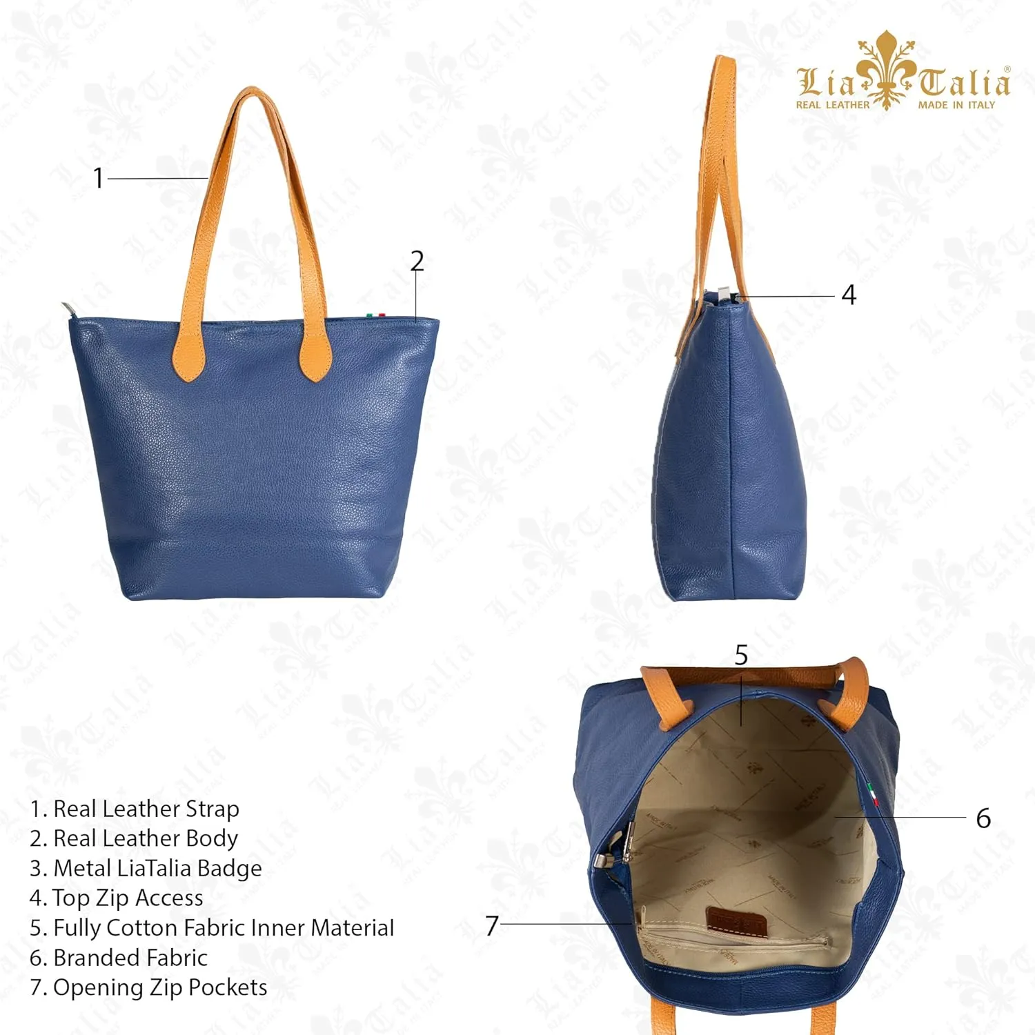 LiaTalia Womens Leather Handbags Tote Bag Top Handle Bag Hobo Designer Purses Shoulder Bag - TIA