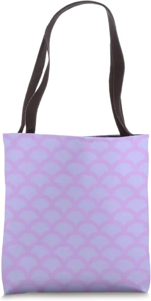 Lilac Lavender Purple Hills Mountains Scale ArcsPattern Tote Bag