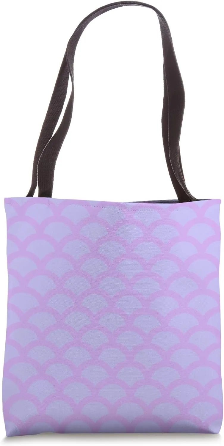Lilac Lavender Purple Hills Mountains Scale ArcsPattern Tote Bag