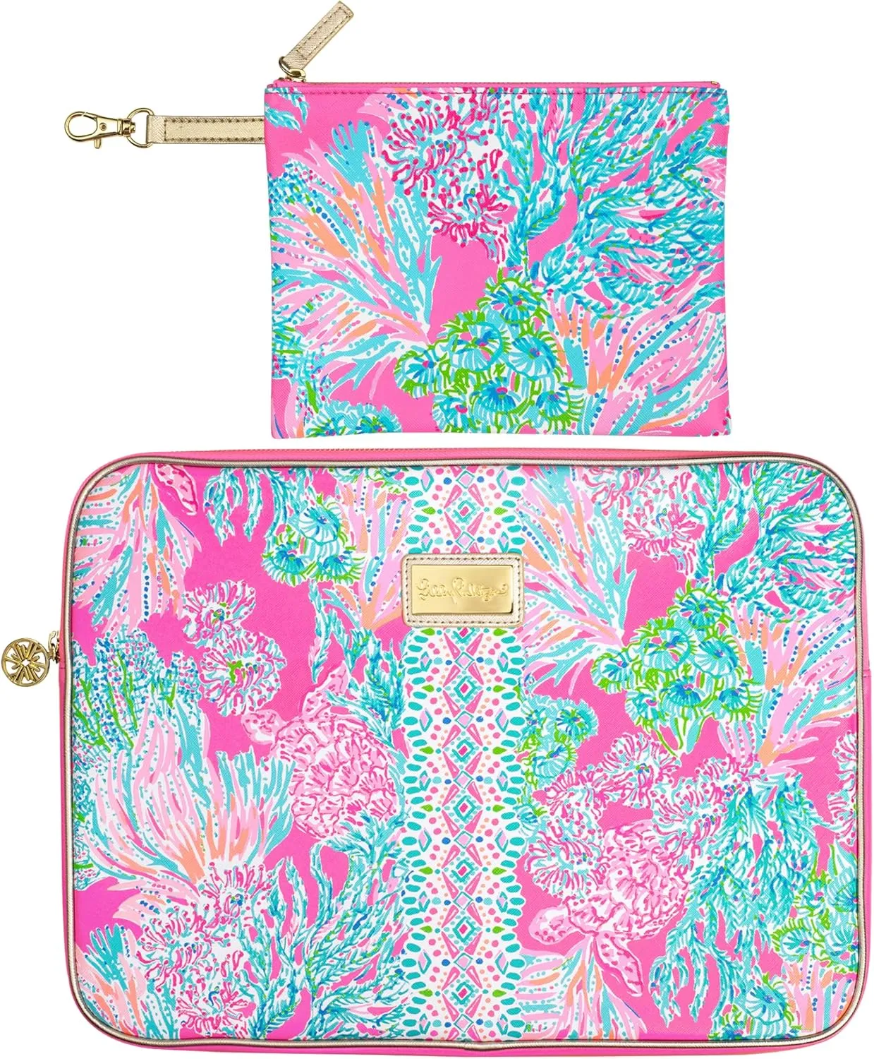 Lilly Pulitzer Laptop Sleeve Seaing Things One Size
