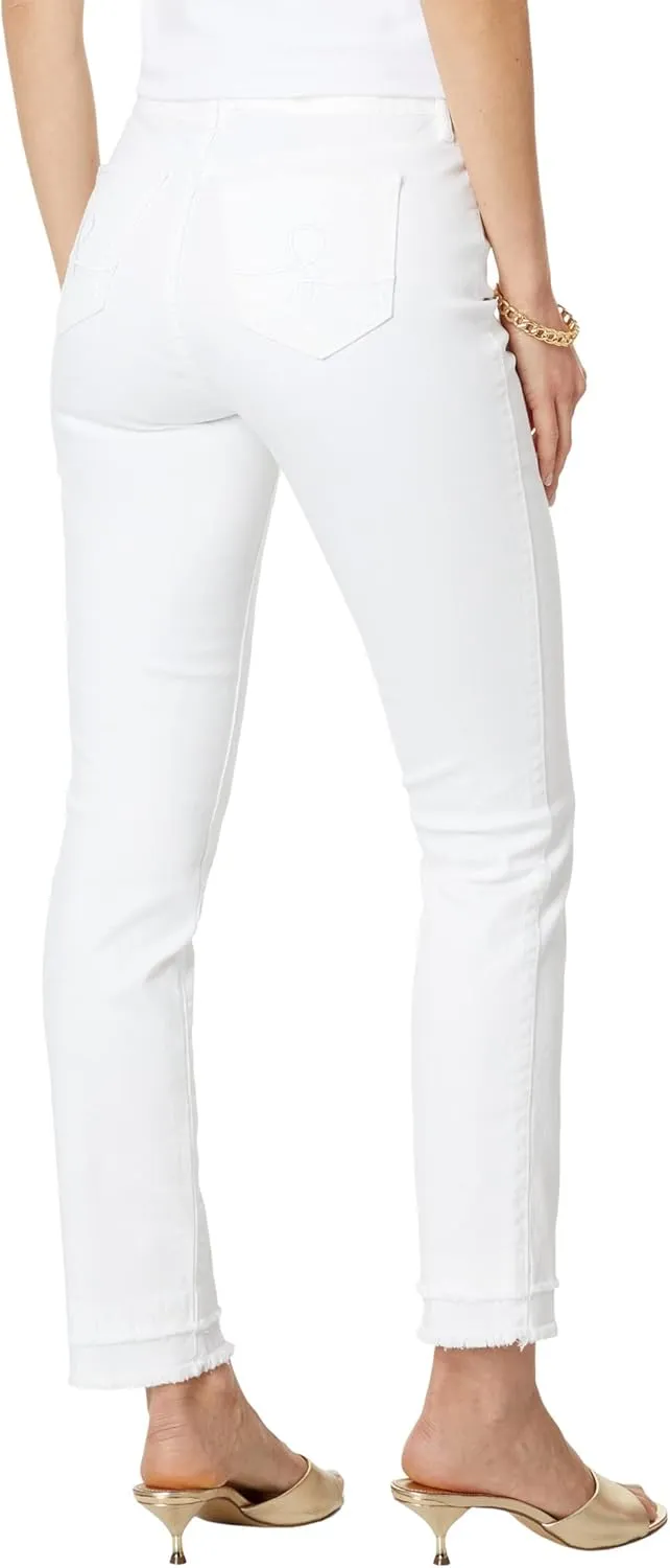 Lilly Pulitzer South Ocean High-Rise Skinny Jeans in Resort White