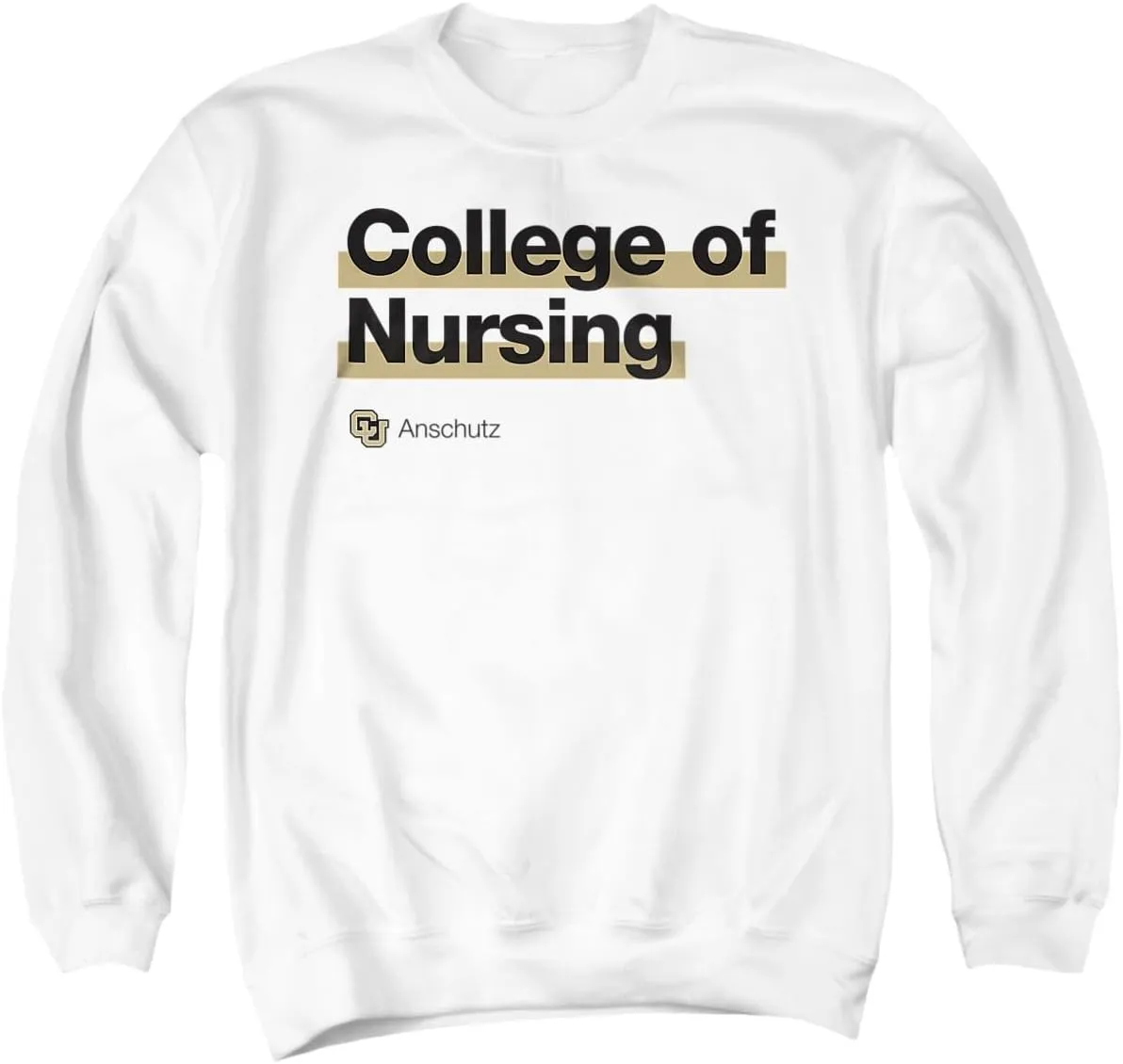 LOGOVISION University of Colorado Anschutz Medical Campus College of Nursing Bold Unisex Adult Crewneck Sweatshirt