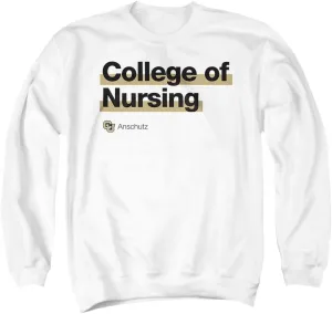 LOGOVISION University of Colorado Anschutz Medical Campus College of Nursing Bold Unisex Adult Crewneck Sweatshirt