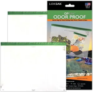 LOKSAK - OPSAK Odorproof Dry Bags for Backpacking, Hiking and Storage- Resealable Reusable and Recyclable Storage Bags (2 pack 28 in x 20 in)