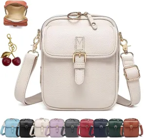 LONGLUAN Collaborate Crossbody Leather Bag, Collaboraten1 Crossbody Leather Bag, Vegan Corium Crossbody with Card Slots