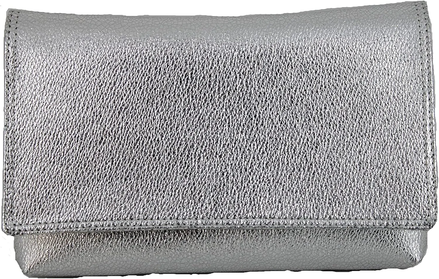 LONI Womens Delightful Clutch/Shoulder/Crossbody/Wristlet Bag Size Small in black faux patent leather