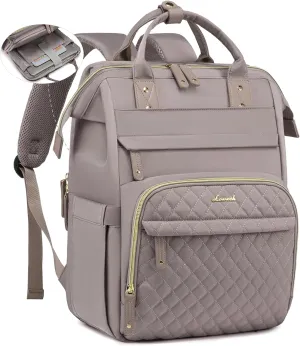 LOVEVOOK Laptop Backpack for Women, 15.6'' Waterproof Nurse Bag Teacher Work Backpack Purse for Women, Travel Computer Backpack for College Office Business Ladies
