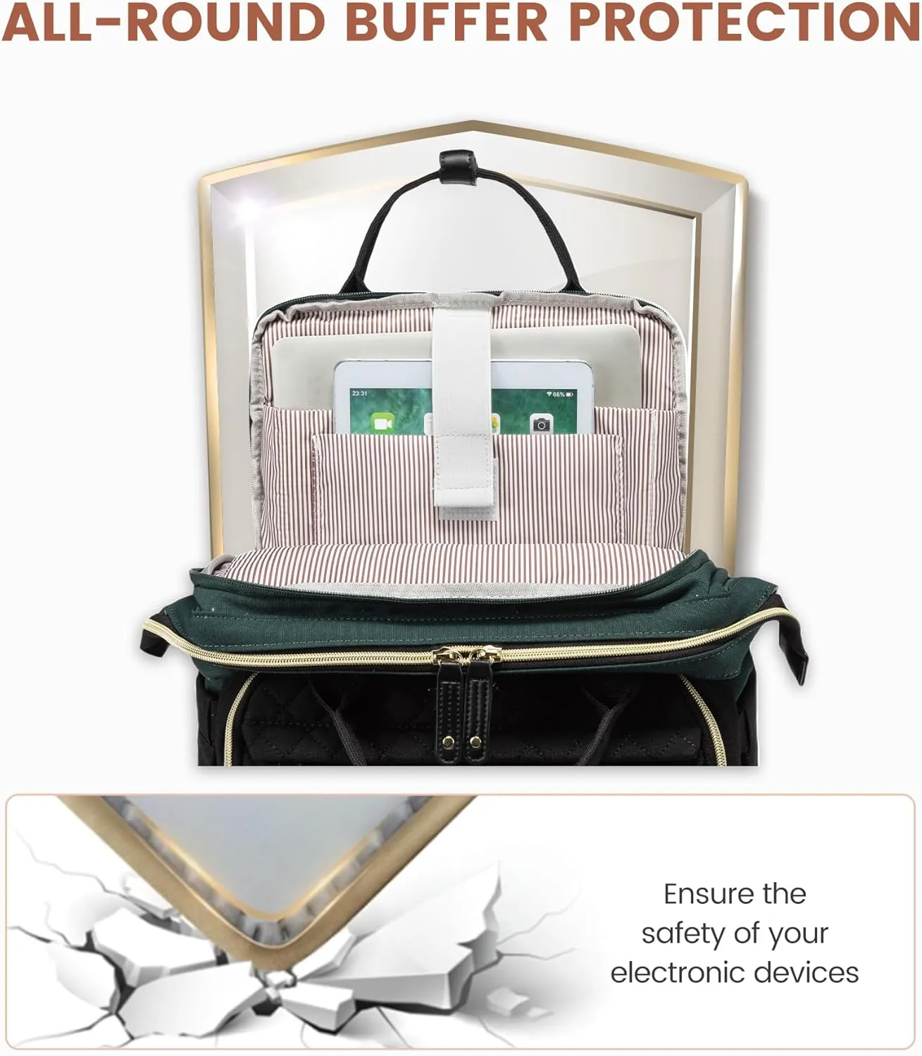 LOVEVOOK Laptop Backpack for Women, 15.6'' Waterproof Nurse Bag Teacher Work Backpack Purse for Women, Travel Computer Backpack for College Office Business Ladies